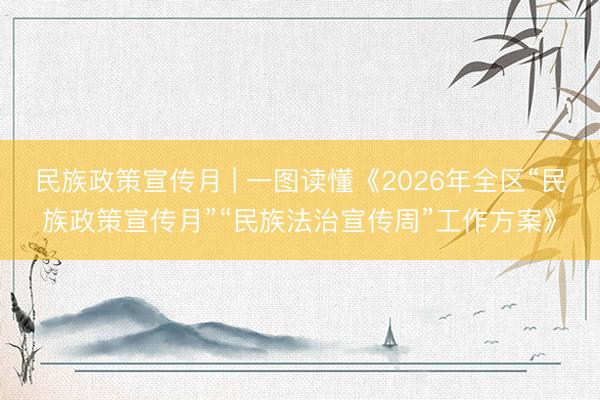 民族政策宣传月 | 一图读懂《2026年全区“民族政策宣传月”“民族法治宣传周”工作方案》