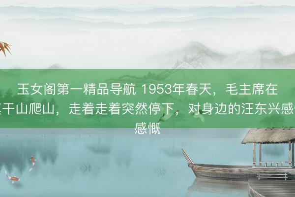玉女阁第一精品导航 1953年春天，毛主席在莫干山爬山，走着走着突然停下，对身边的汪东兴感慨