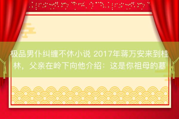 极品男仆纠缠不休小说 2017年蒋万安来到桂林，父亲在岭下向他介绍：这是你祖母的墓