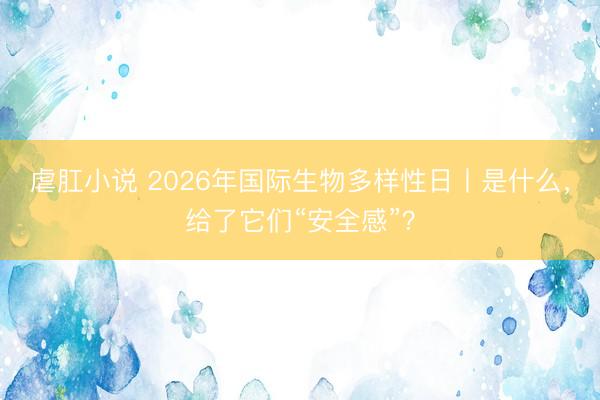 虐肛小说 2026年国际生物多样性日丨是什么，给了它们“安全感”？