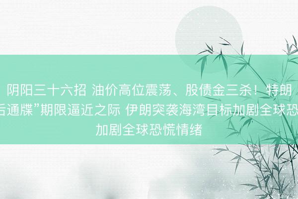 阴阳三十六招 油价高位震荡、股债金三杀！特朗普“最后通牒”期限逼近之际 伊朗突袭海湾目标加剧全球恐慌情绪
