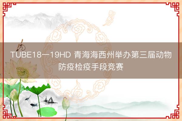 TUBE18一19HD 青海海西州举办第三届动物防疫检疫手段竞赛